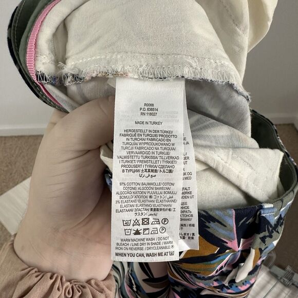 Boden Womens 2 Richmond Exotic Leaves Tropical High Waisted 7/8 Casual Pants - Picture 6 of 6